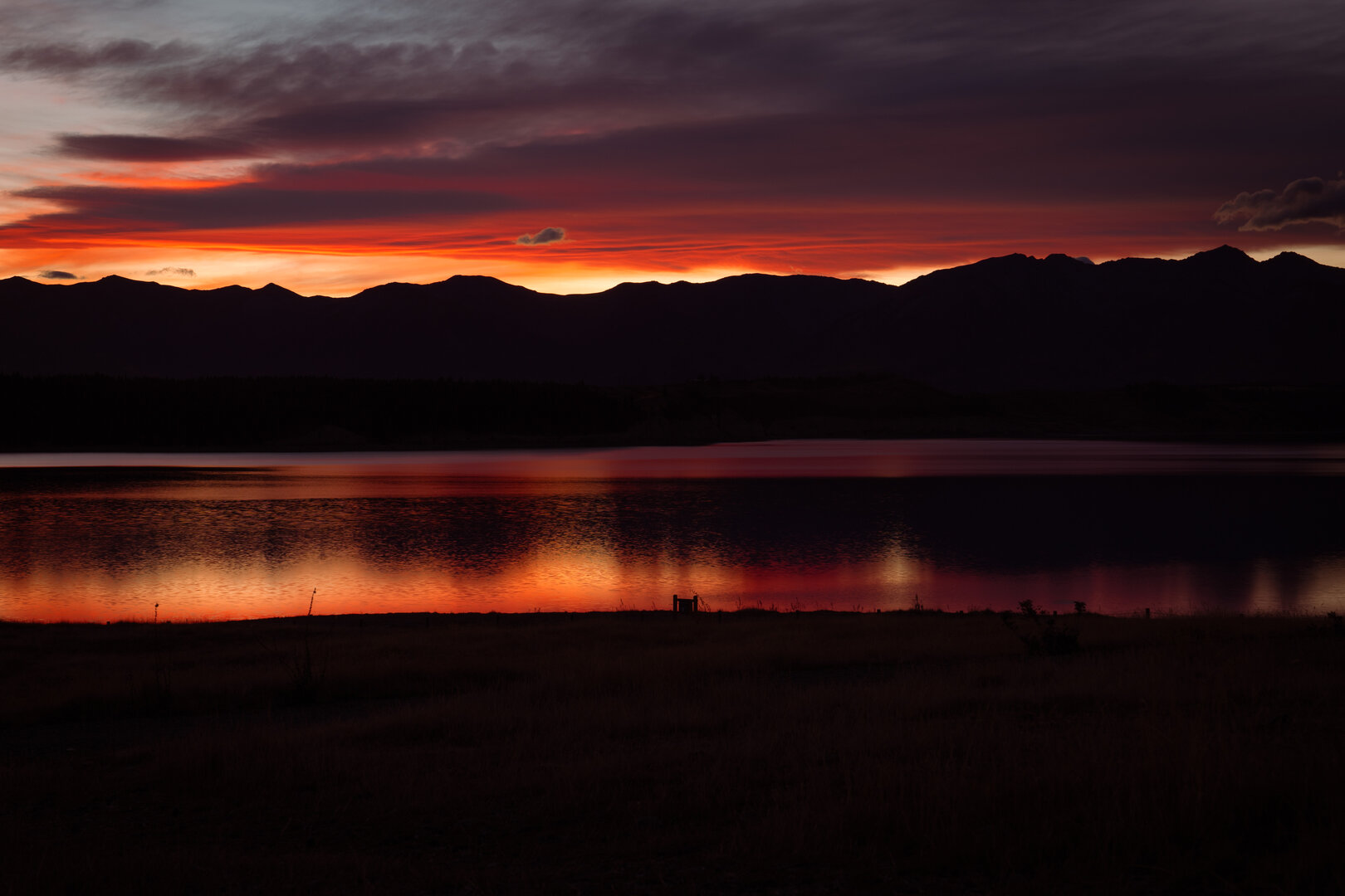 sunset at the lake