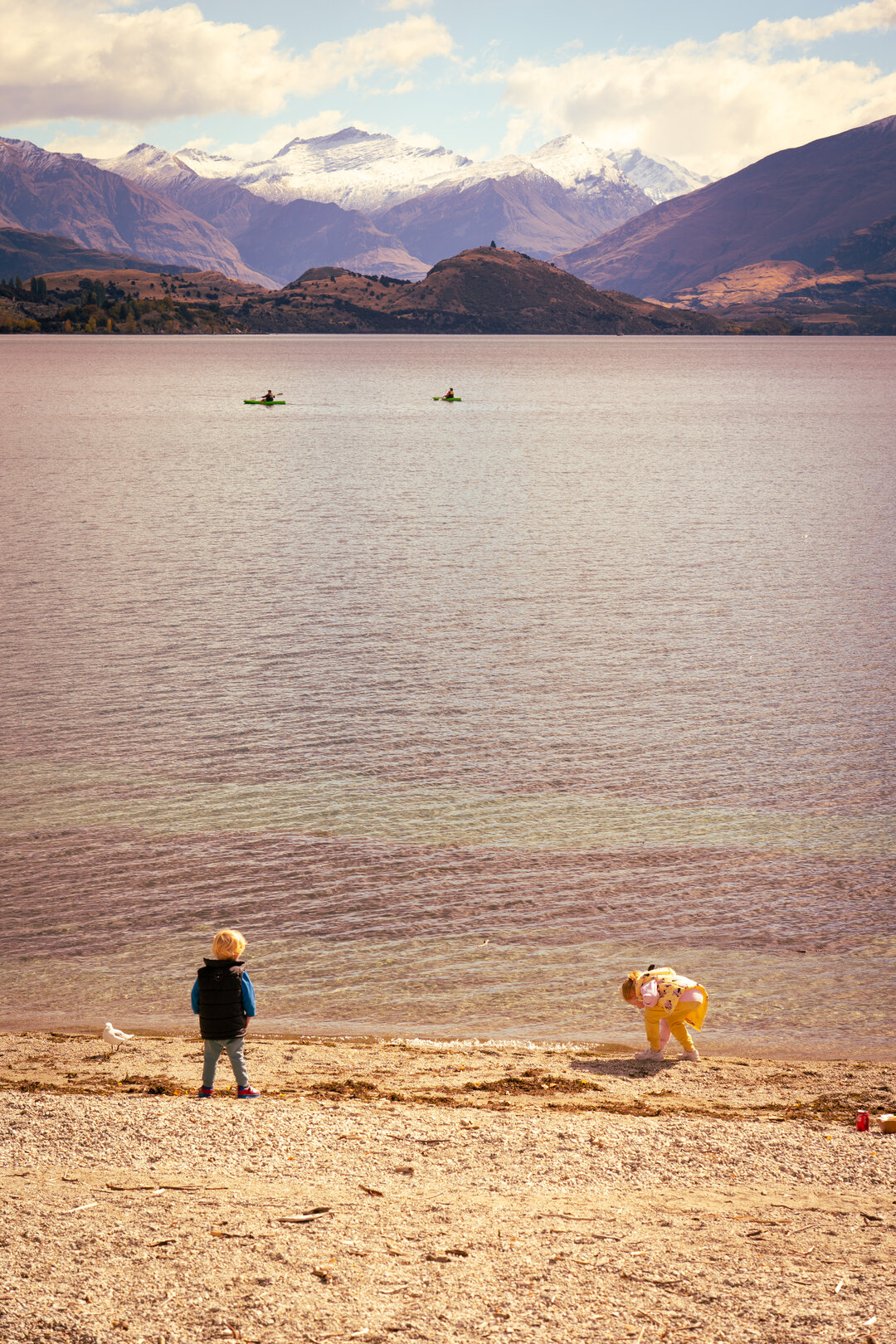 kids at the lake